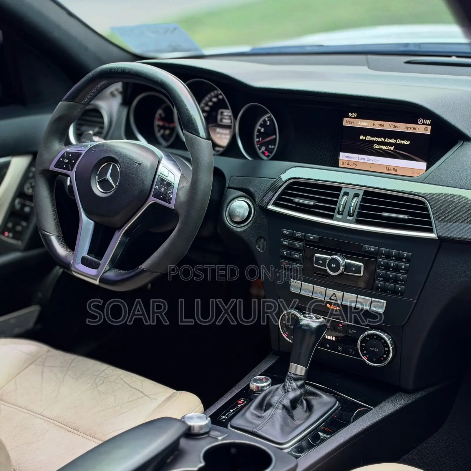 Mercedes-Benz C63 2013 White