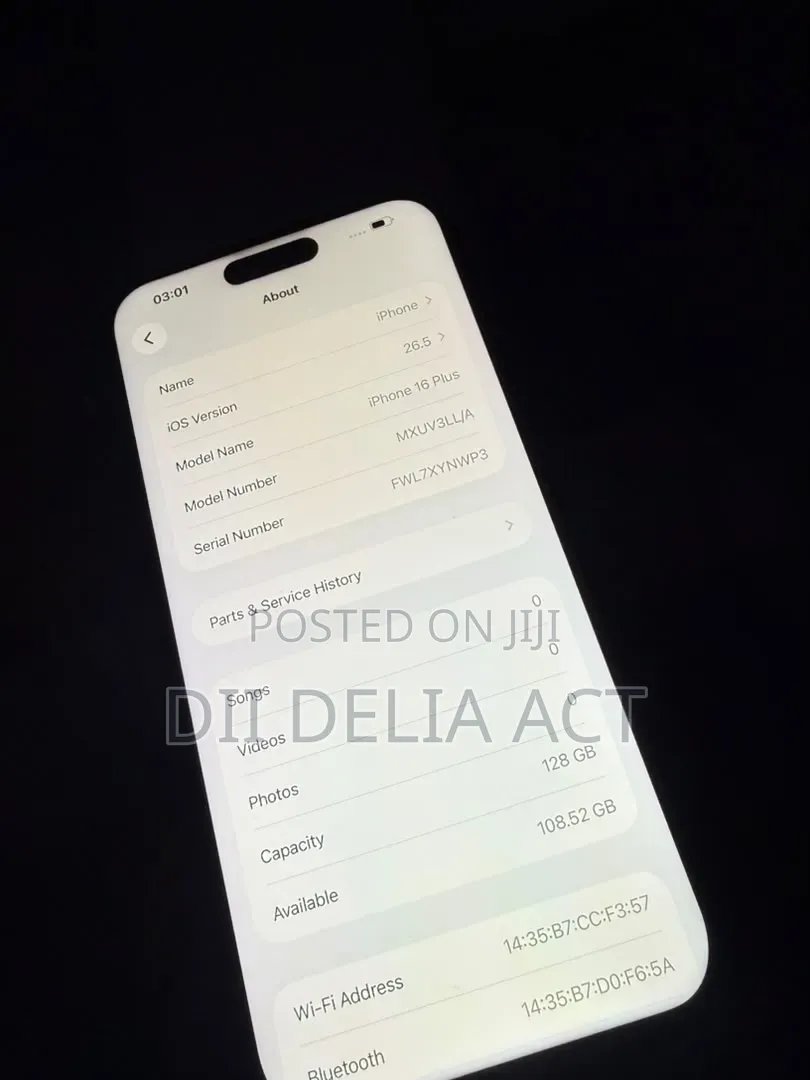 Apple iPhone 16 Plus 128 GB Black