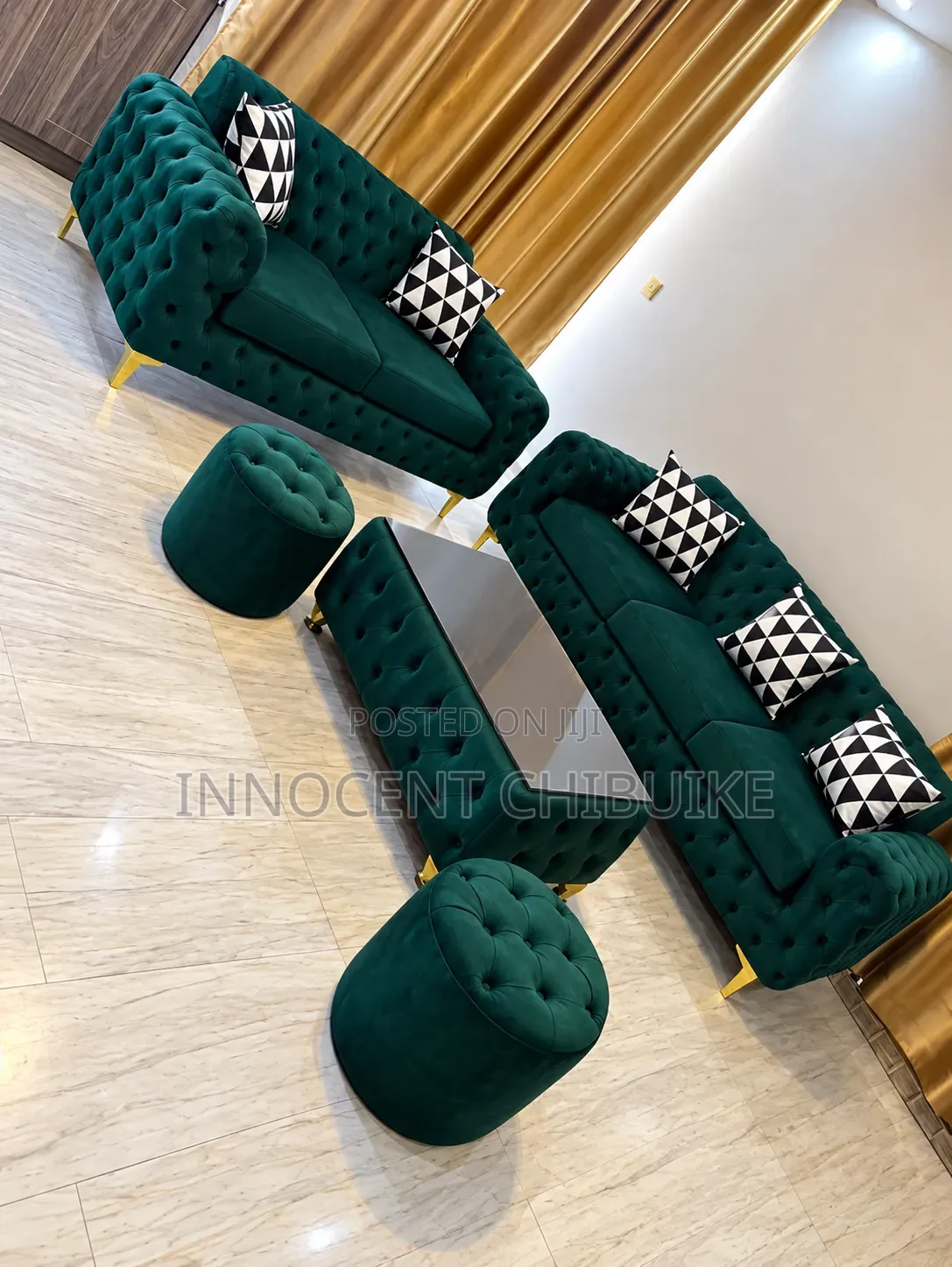 High Quality 5 Seater Sofa With Center Table and 2 Othmen