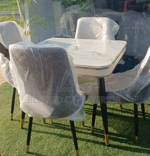 Modern Quality Marble Top Dining Table by 4Seater