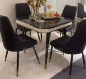 Modern Quality Marble Top Dining Table by 4Seater