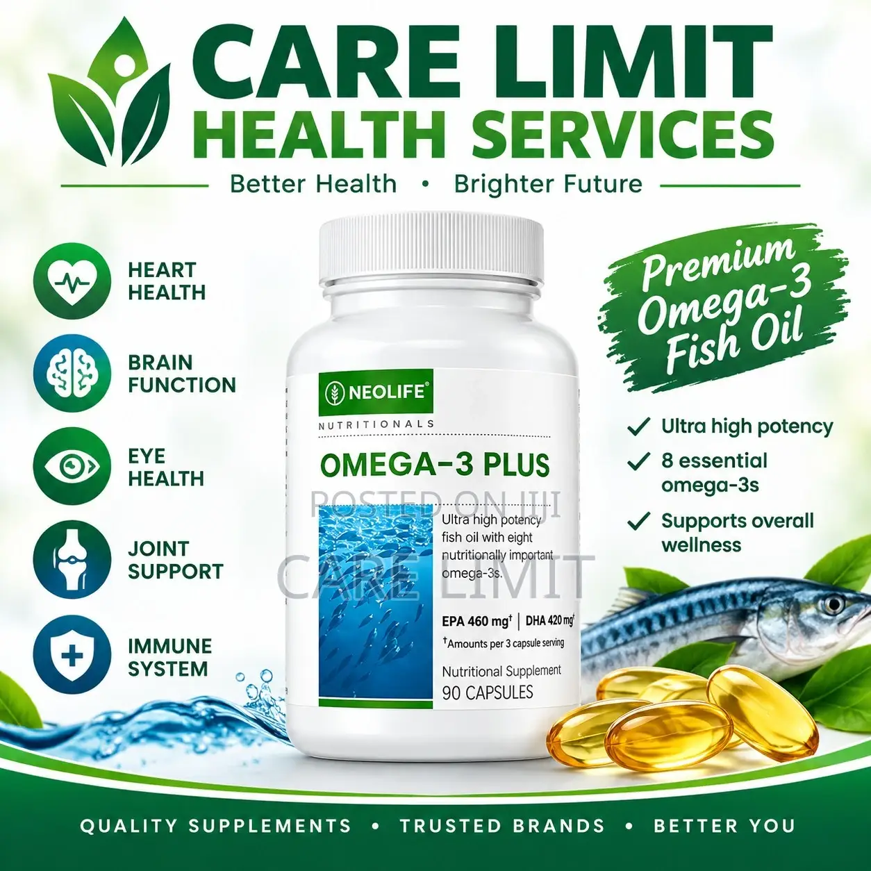 Omega-3 Plus - 90 Capsules (Single)