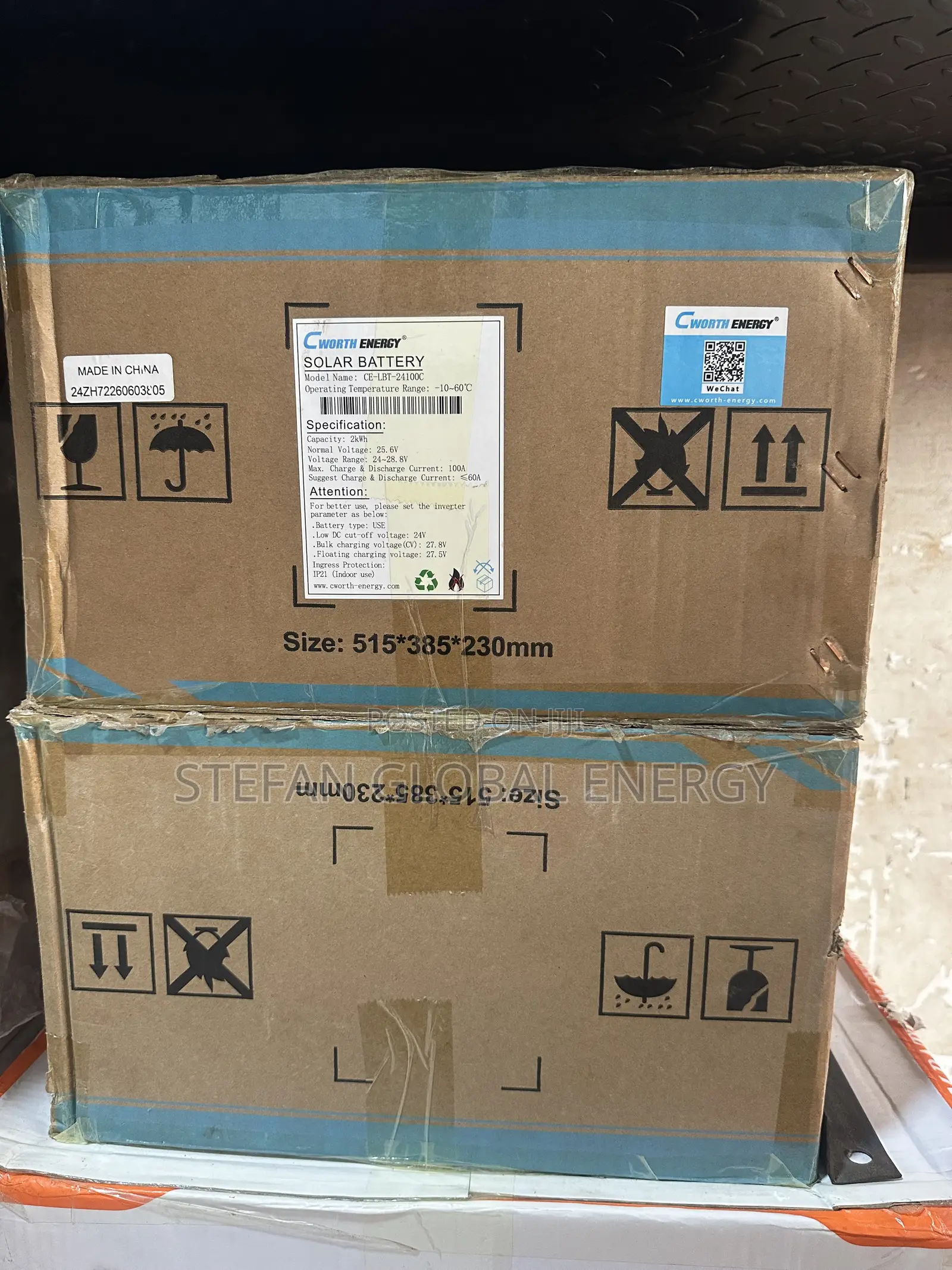 2.5kwh .24v Cworth Littium Battery