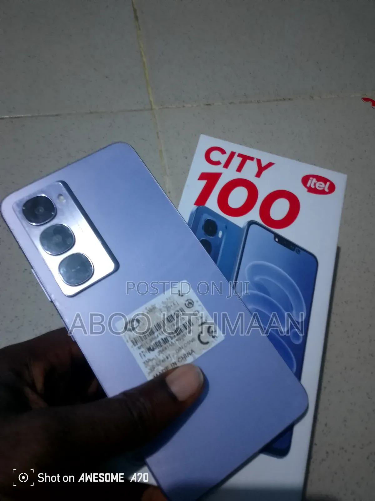 Itel City 100 128 GB Purple