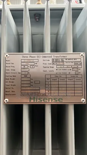 Hisense STEPDOWN/UP 50kva11/0.4kv Transformer