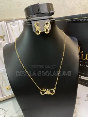 Steel Necklace and Earrings Set