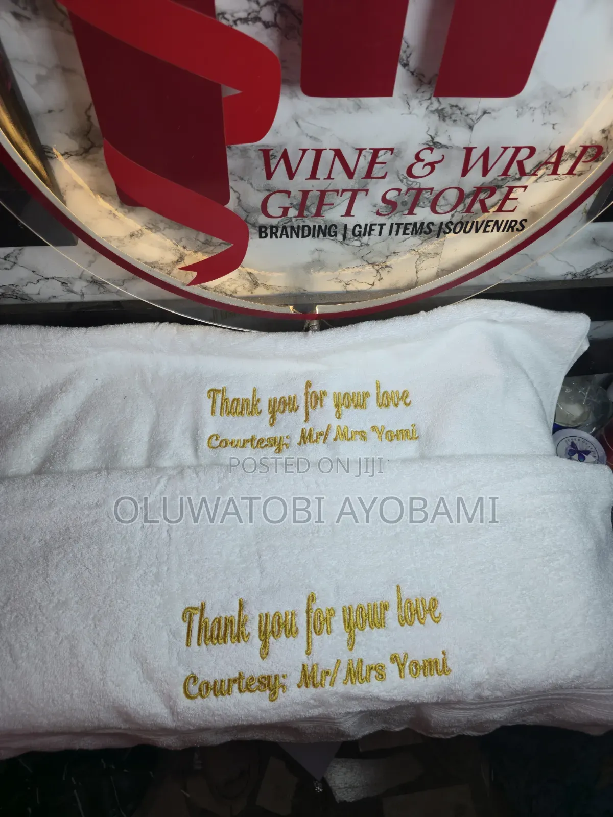 Monogram Branded Towel