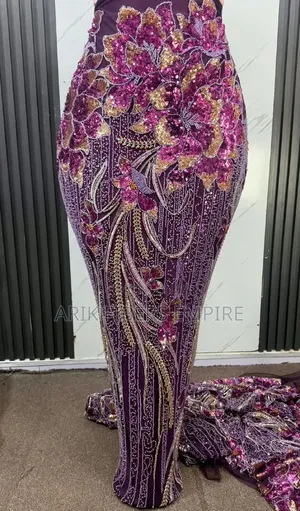Premium Bridal/Celebrant Worthy Embroidered Beaded Aso_Ebi