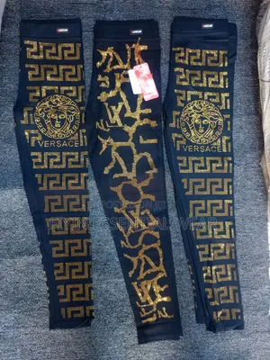 High Quality Black & Gold Statement Leggings