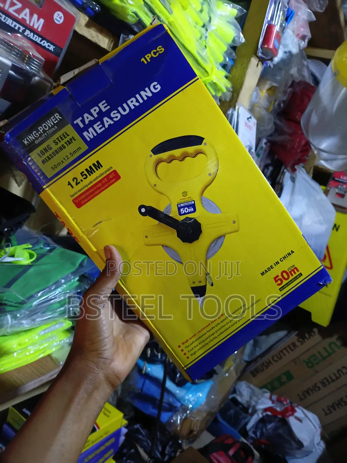 50m Long Steel Measuring Tape – Heavy-Duty Measuring Tool