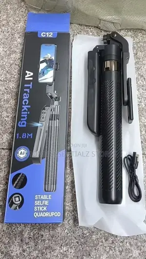 C12 AI Tracking 1.8M Stable Selfie Stick Quadrupod - Stabilizer Tripod