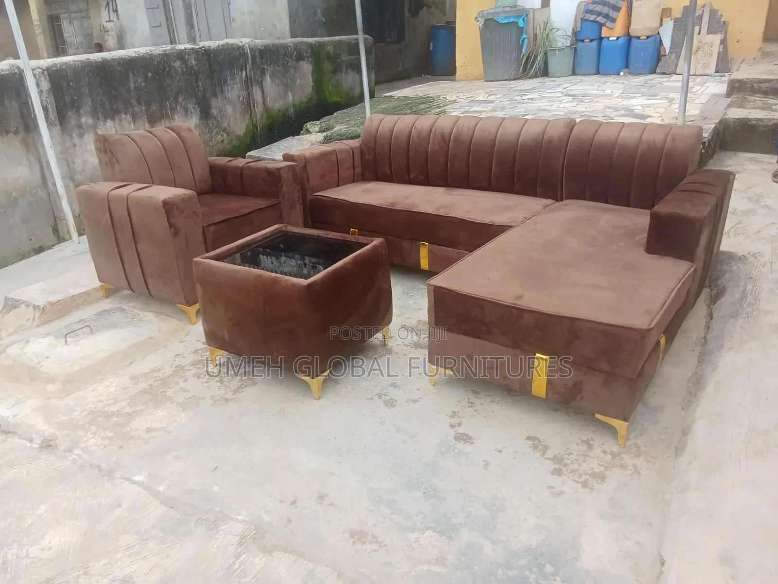 Classic Lshape With Single and Centre Table