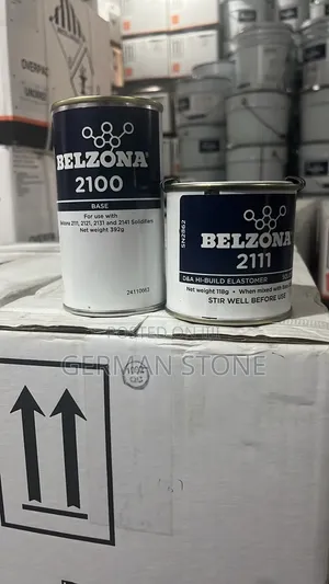 Shows Belzona 2100 Base (Left) and Belzona 2111 D&A Hi-Build
