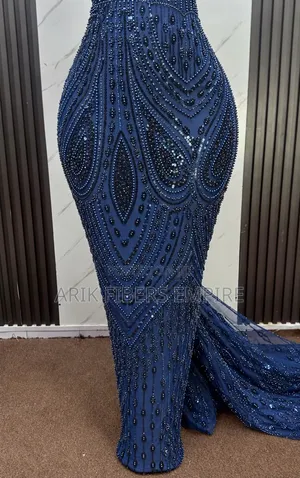 Full Velvet Embroidered Beaded Fabric