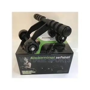 Roll Max 4‐Wheel Ab Roller — Multifunctional Portable Core Trainer