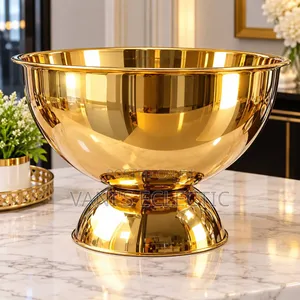 Luxury Black and Gold Pedestal Bowl / Champagne Ice Bucket