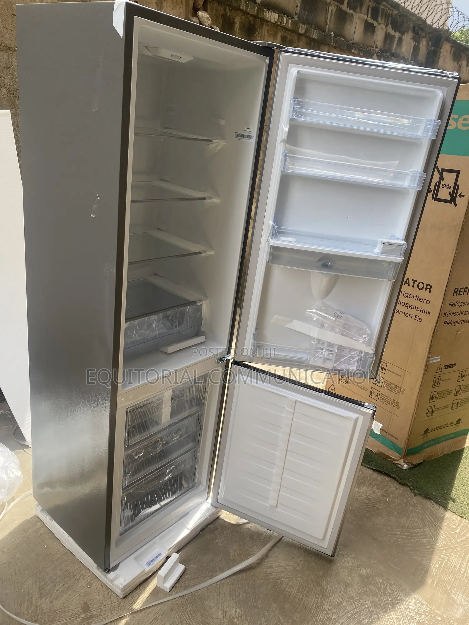 264L Hisense RD-35DCB Double Door Fridge Bottom Freezer Storage
