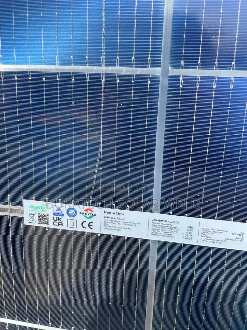 650w Jinko Panels