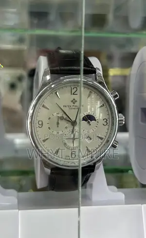 Patek Phillippe Geneva Black Leather