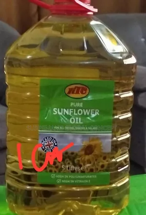 A Carton of 5Litre Sunflower Oil by 3