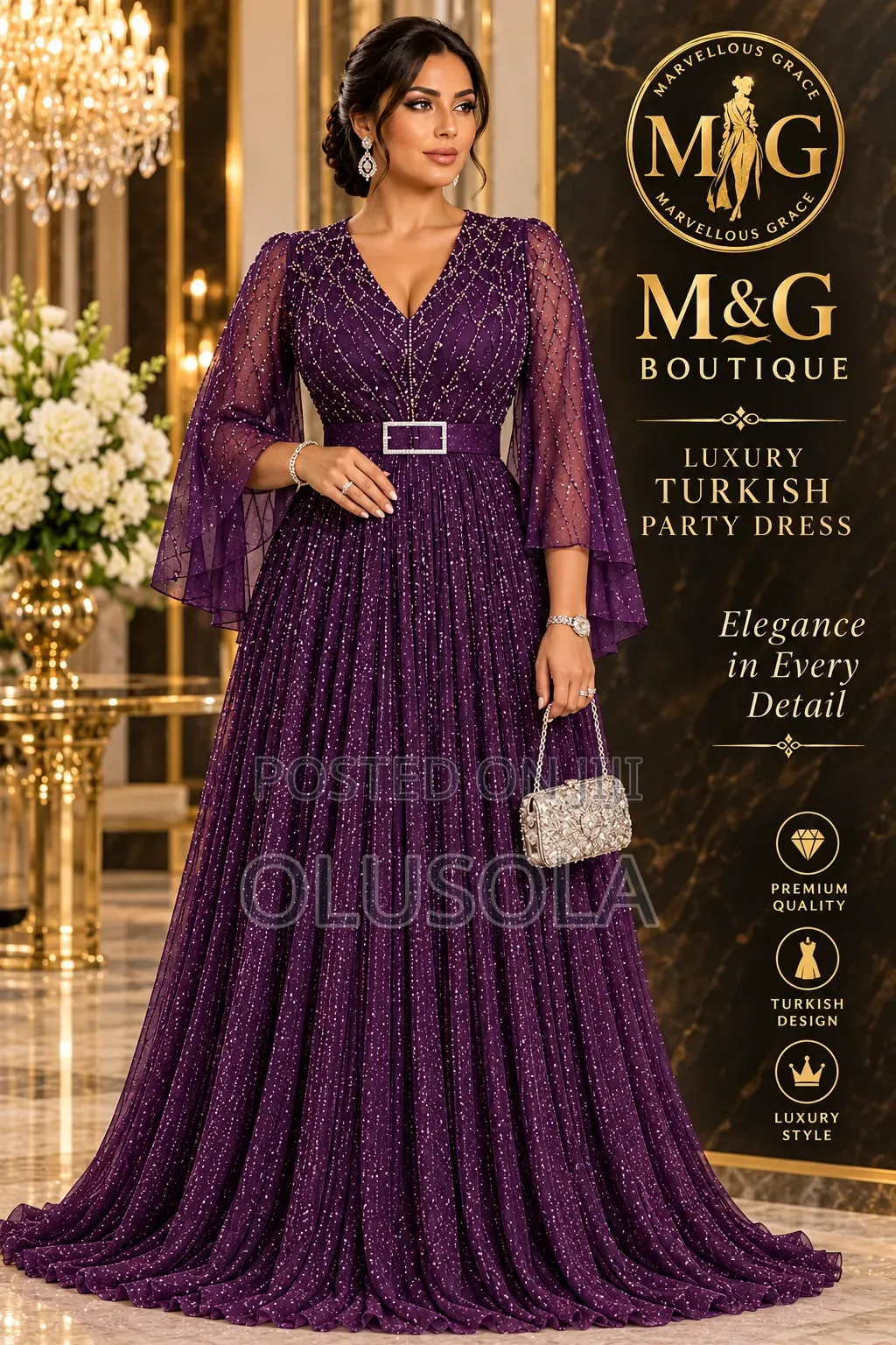 Turkish Luxury Party Dress