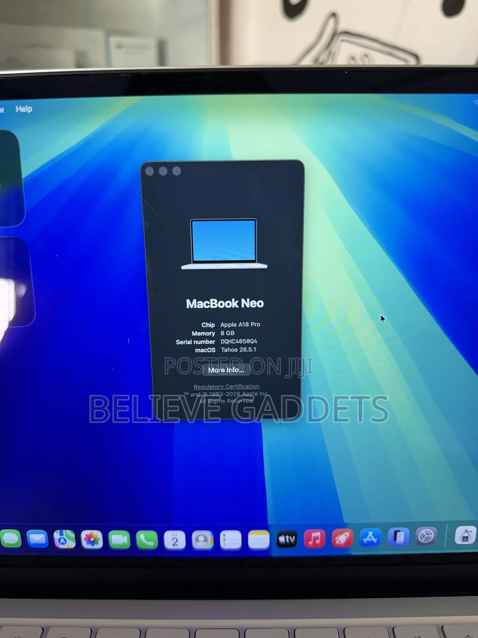 Laptop Apple MacBook Neo 2026 8GB SSD 256GB