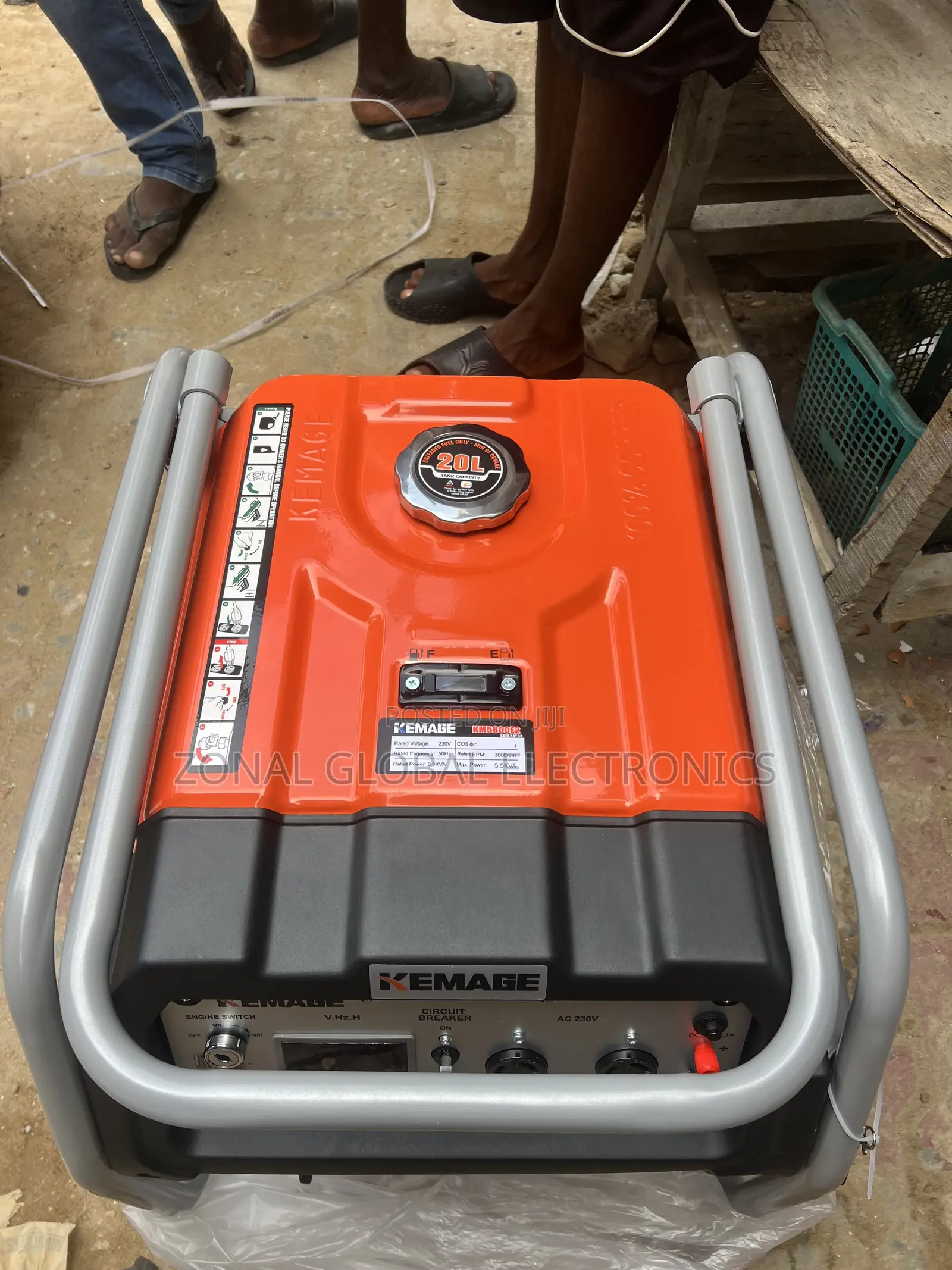 Kemage 58000E2R 5.5KVA Remote Control & Key Starter Generator