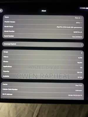 Apple iPad Pro 12.9 (2021) 128 GB Silver