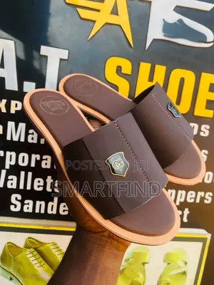 ATS Coffee Brown Single Strap Slides