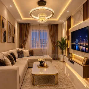 Luxury Crystal Ring Chandelier – Modern Gold LED Ceiling Light