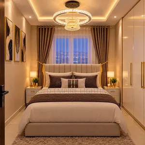 Luxury Crystal Ring Chandelier – Modern Gold LED Ceiling Light