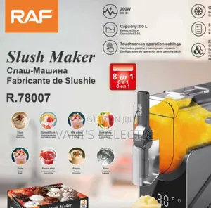 RAF 2.0L Premium Electric Slush Maker and Ice Crusher Machine (200W)