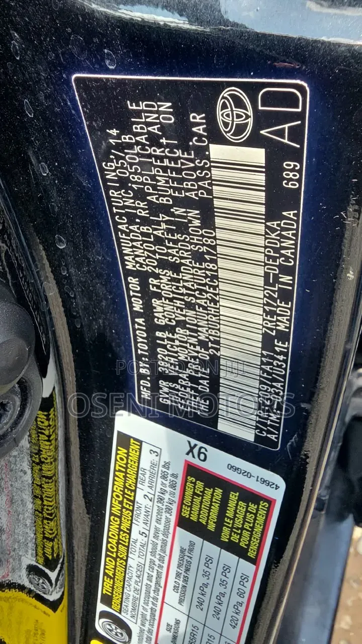 Toyota Corolla 2014 Black
