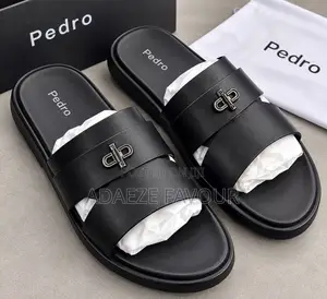 Men’s Designer-Style Slide Sandals – Black, Brown, Blue & Khaki