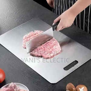 Premium Double-Sided 304 Stainless Steel Cutting Board /Chopping Board