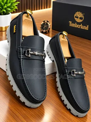 Timberland Loafers With Lug Soles in Black/Gray Size 40-46