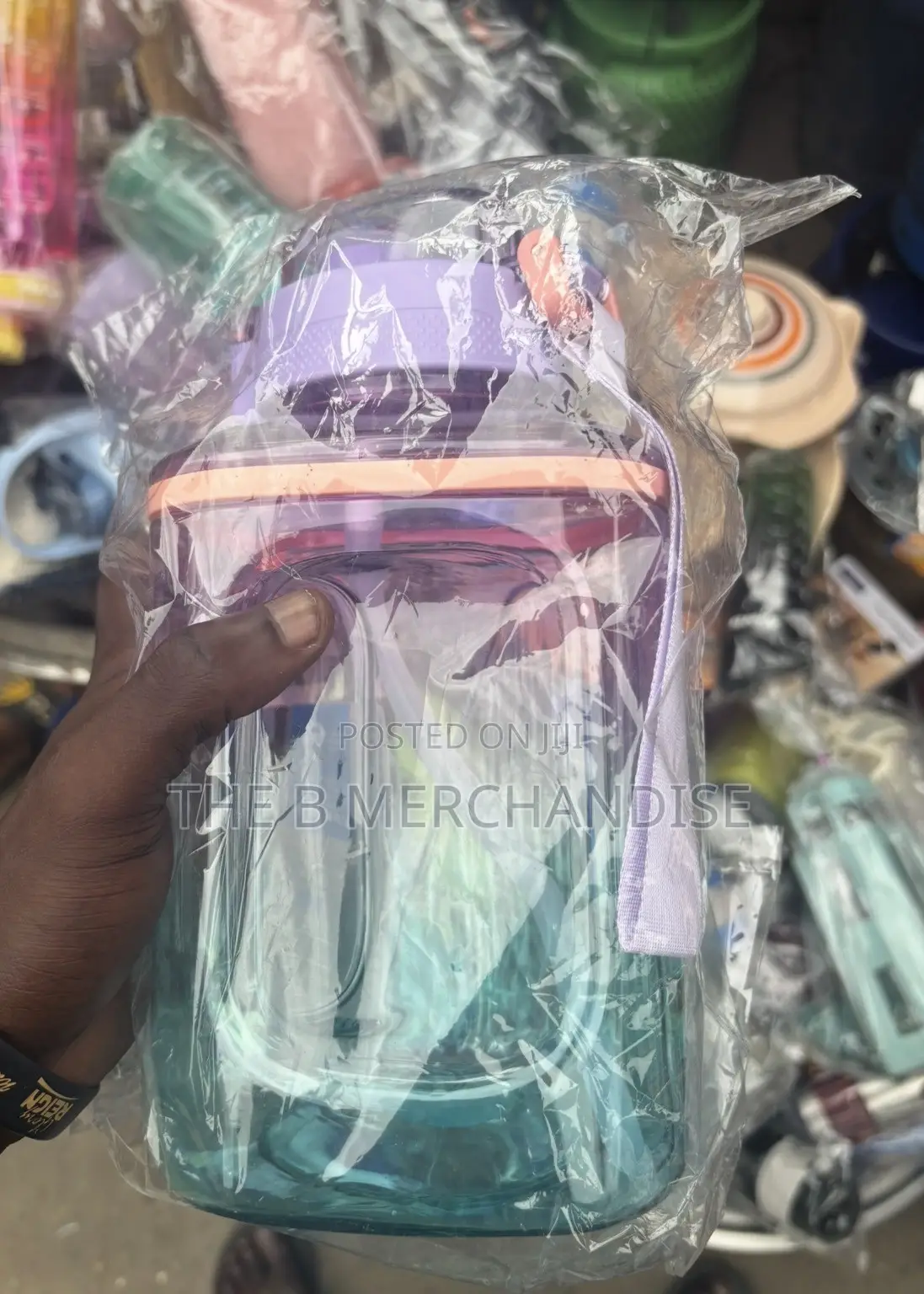 Large Capacity Transparent Water Bottle