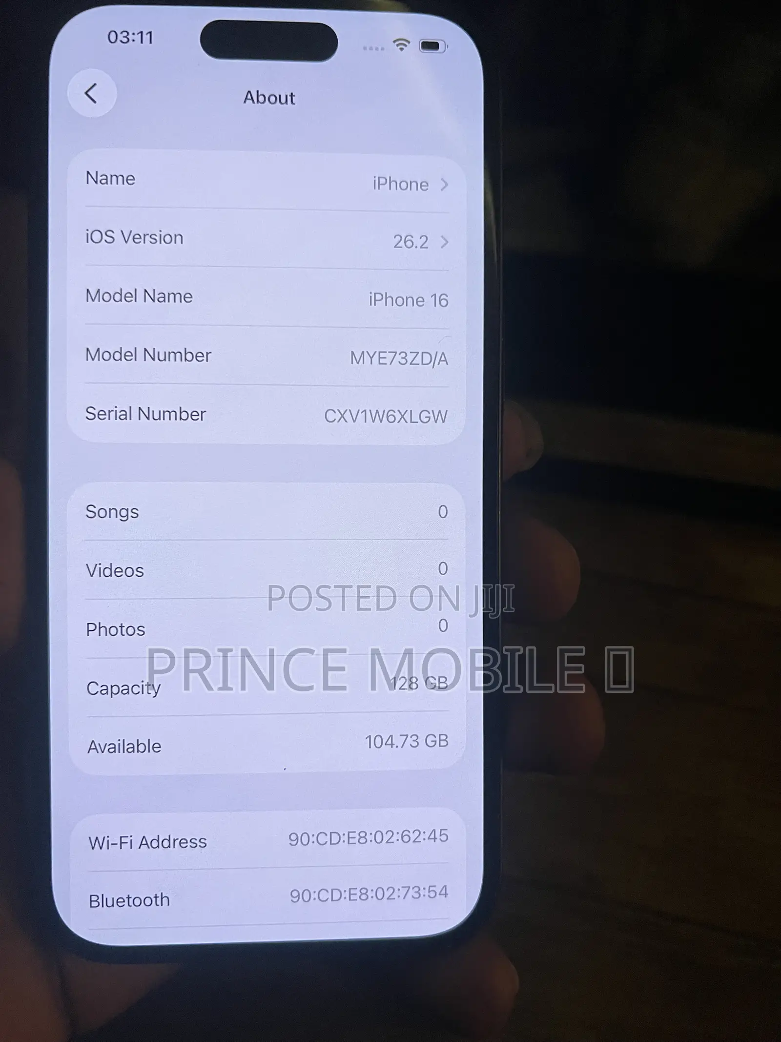 Apple iPhone 16 128 GB Black