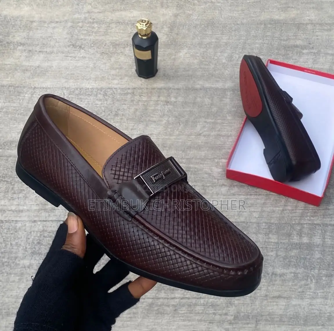Men's Executive Woven Pattern Designer Loafers