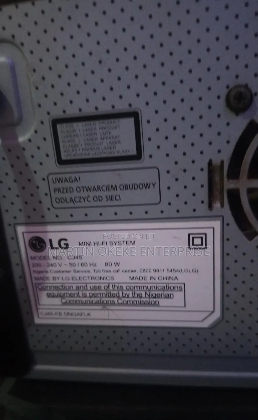 LG Xboom CJ45/720W Wireless Bluetooth
