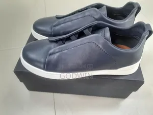 Zegna Triple Stitch Italian Designer Sneakers - Size 47