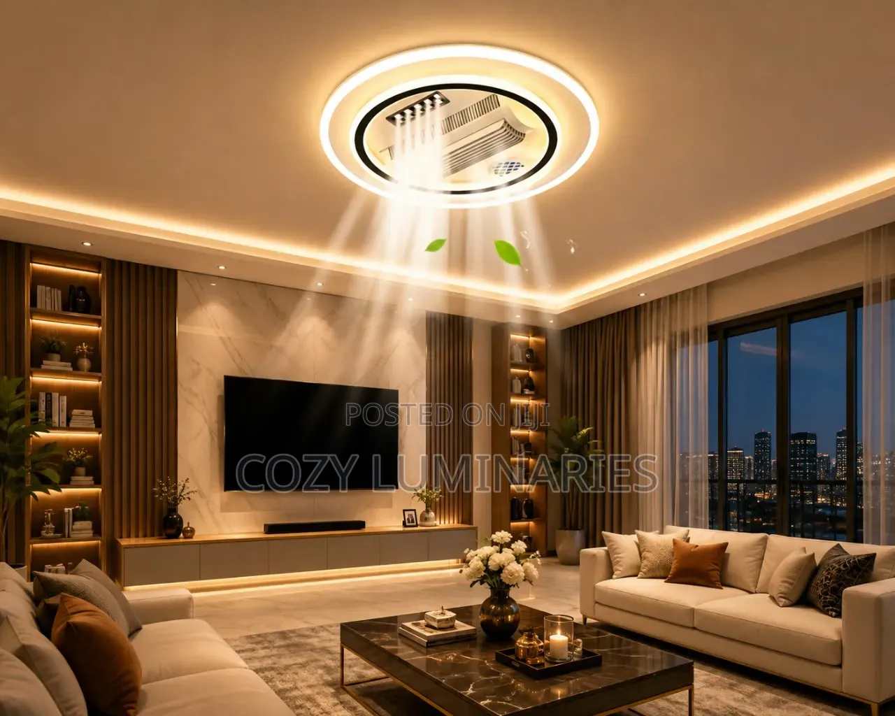 Ceiling Light With Fan