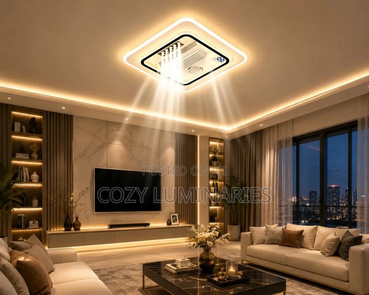 Ceiling Light With Fan
