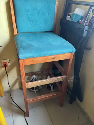 Neatly Used Wooden Makeup Chair for Sale