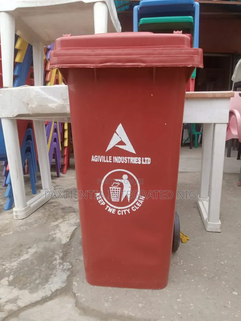 Waste Bin With Wheels 120 Litres