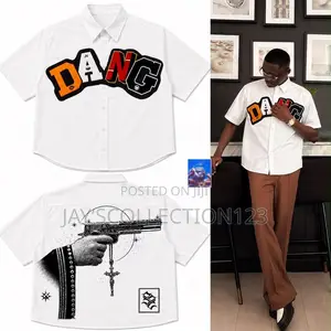 Men’s Graphic Button-Up Shirt – Premium Casual Wear