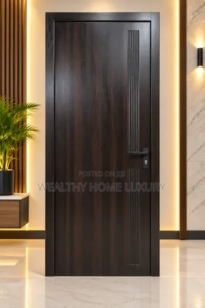 Premium Quality HDF Interior Wooden Door Dark Wenge