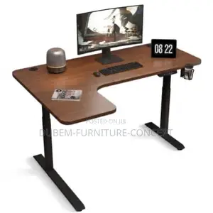 L Shape Electric Adjustable Computer Standing Desk - 1.4 Meter