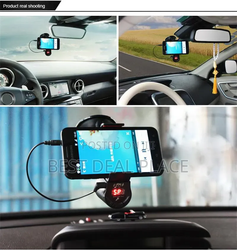 Multi Function Mobile Car Holder FM Transmitter MP3 Player