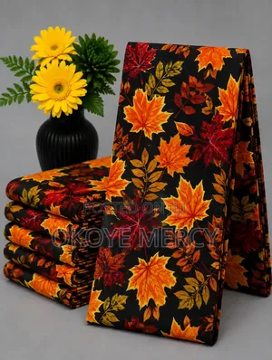 Beautiful Autumn Maple Leaf Pattern Fashion Fabric